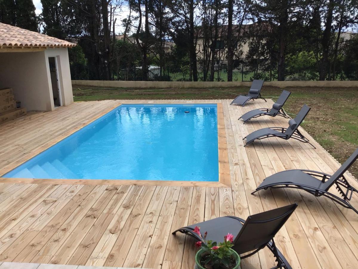 Gite Les Oliviers 10 Pers Piscine Au Calme 4 Etoiles Saint-Laurent-la-Vernède Zewnętrze zdjęcie