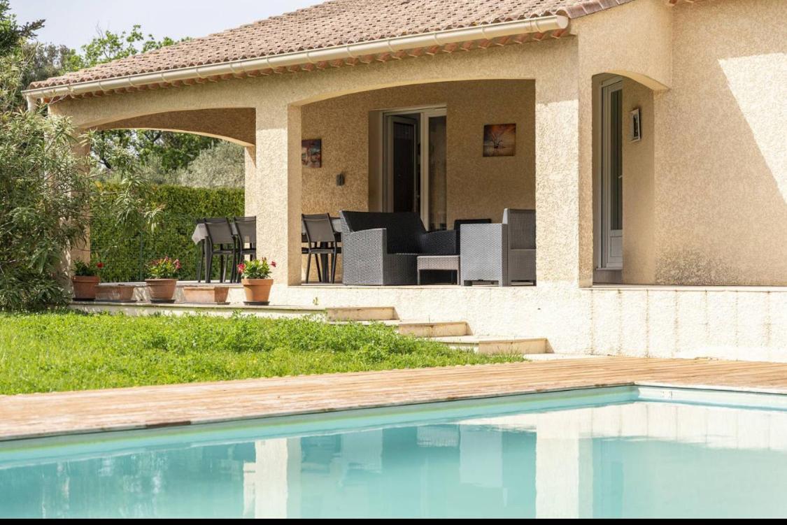 Gite Les Oliviers 10 Pers Piscine Au Calme 4 Etoiles Saint-Laurent-la-Vernède Zewnętrze zdjęcie
